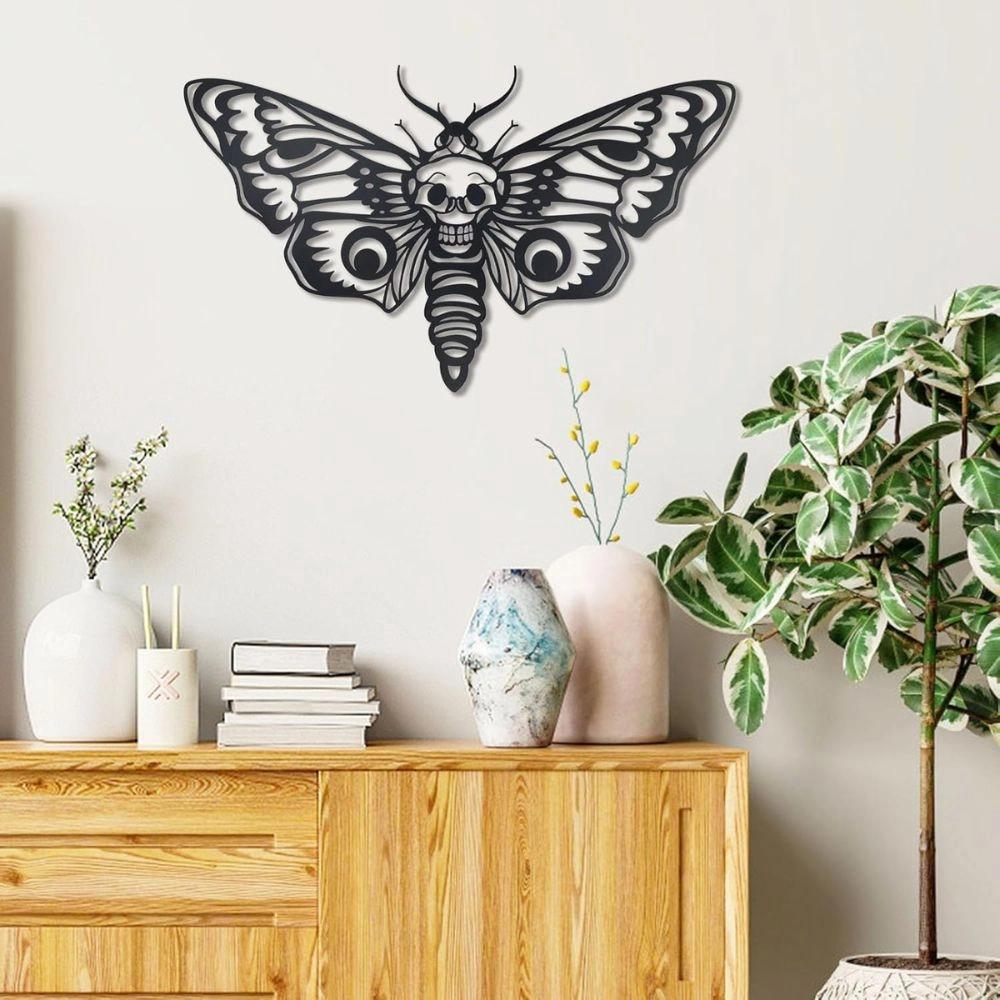 Death Head Skull Butterfly WD07SB